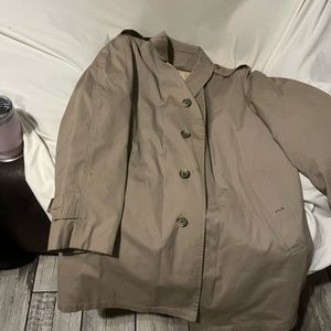 London fog tan trench coat